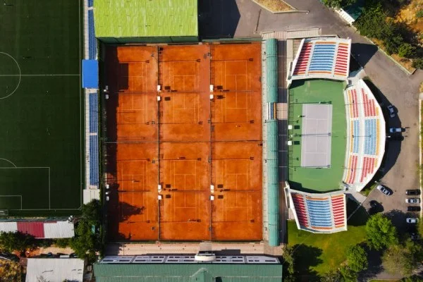 hard court tennis stadium